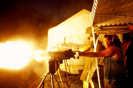 Machine Gun Americana by Pete Muller