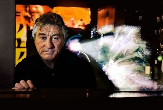 Robert De Niro in his screening room in Tribeca, New York, USA, 2010